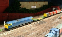 47102 "Buzzard" on an MOD Train.